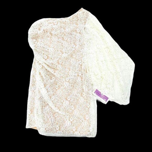 Hailey Logan One Shoulder Bodycon Dress Size 7/8 - Picture 1 of 8